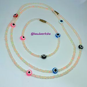 Multicolored Beaded Stretchy Waist Bead