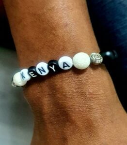 20230311 022227 262x300 - Matte Black Onyx and White Lava Stretchy Kenya Bracelet