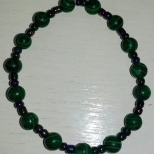 Green Malachite Stretchy Bracelet